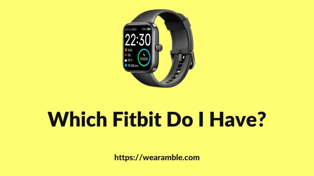 Which Fitbit Do I Have